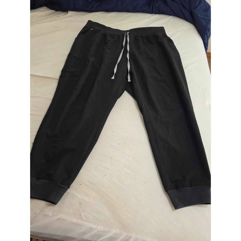 FIGS Zamora Jogger Scrub Pants Black Technical Collection 4XL Tall 1SW200002